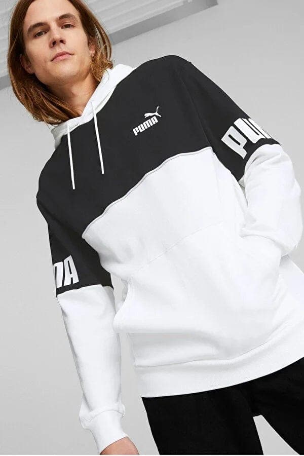 White puma hoodie store mens