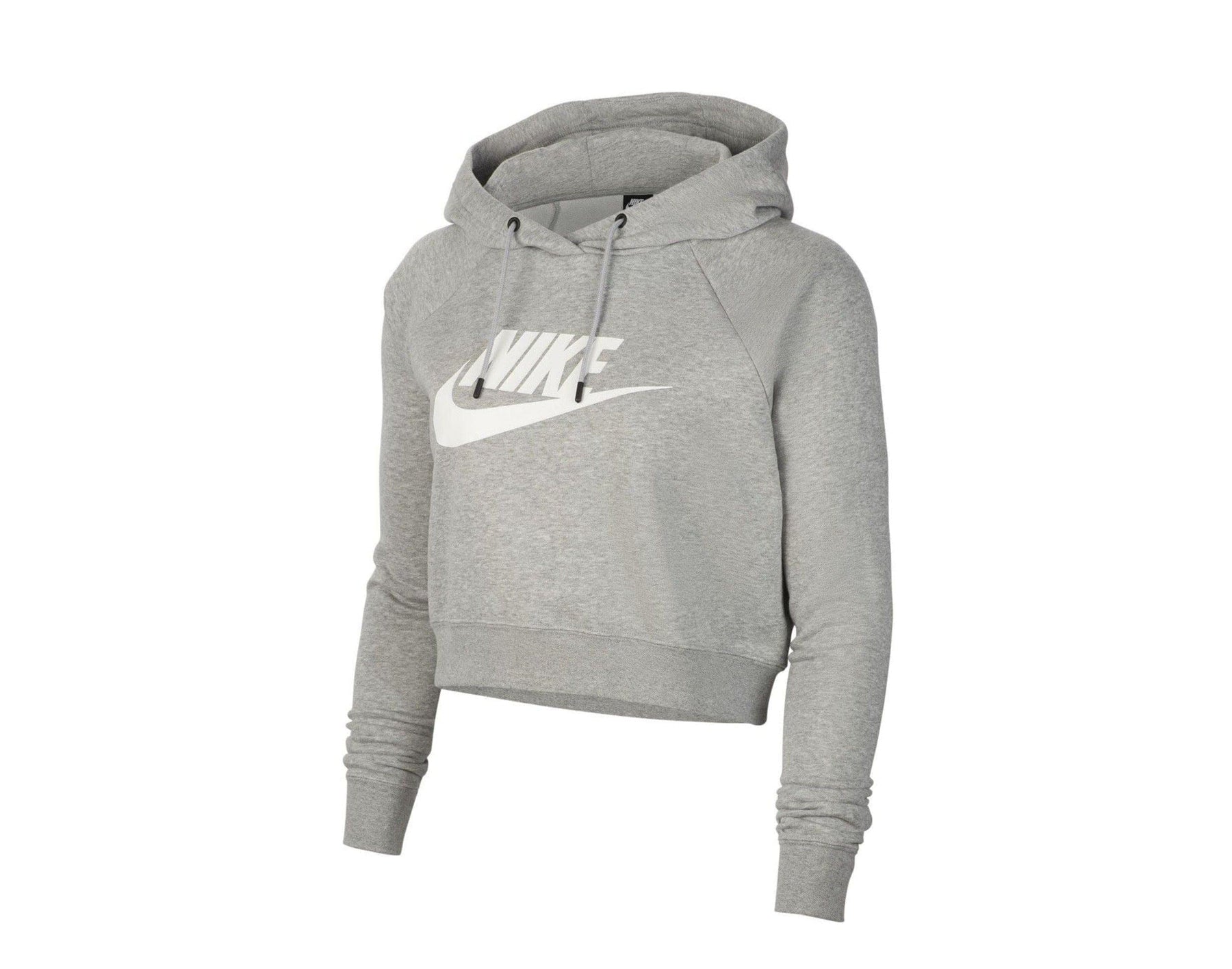 Nike women's sportswear essential cropped hoodie sales